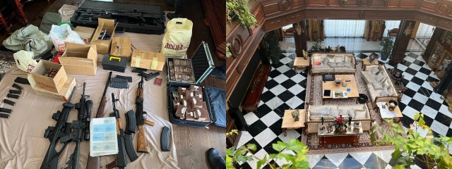 Подъехали кадры с обысков в особняке и офисе Евгения Пригожина