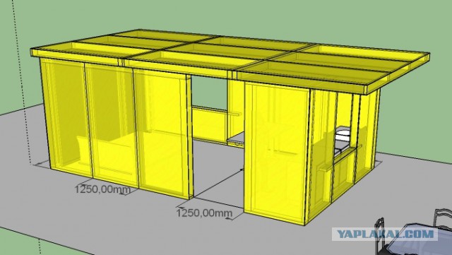 Модульный дом для дачи за 1000$ - 2дня строитества