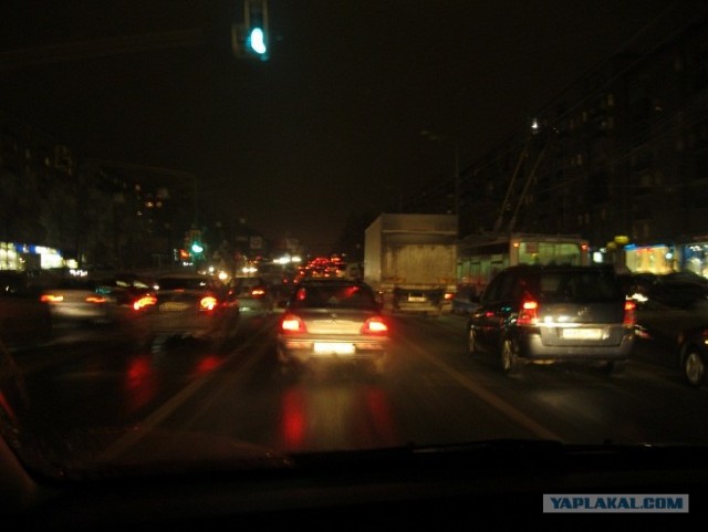 Лед на улицах Москвы