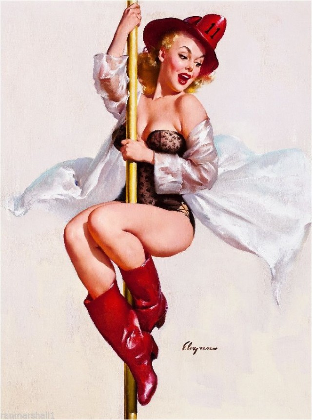 PIN-UP искусство Old school
