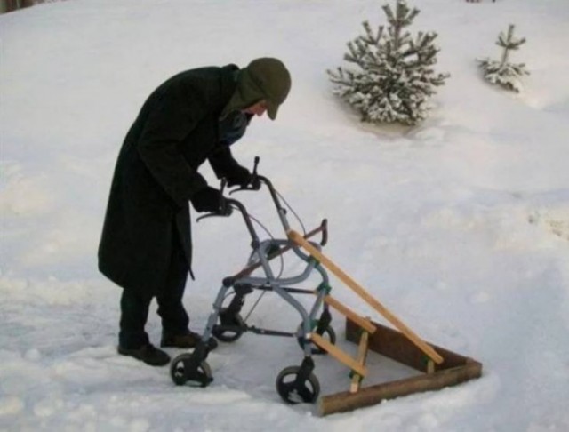 А как вы убираете снег?