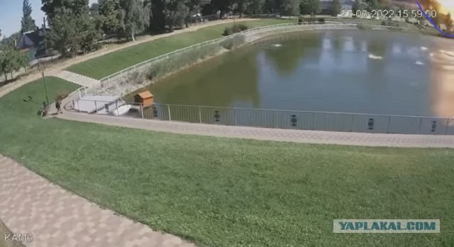 Видео  с камер видеонаблюдения во время  удара по Кремнчугу