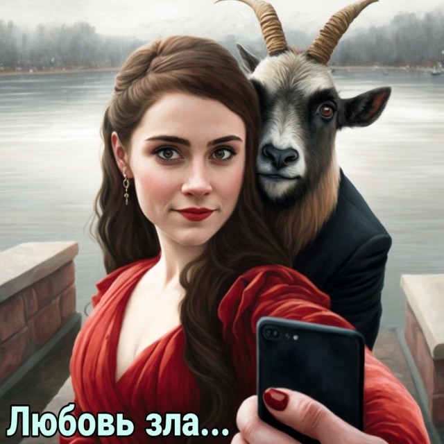 Египетская сила и Хрен моржовый - иллюстрация фразеологизмов от нейросети Midjourney