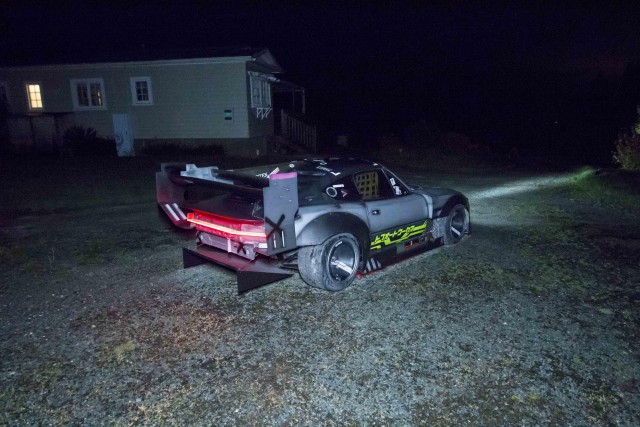 Mazda miata в стиле cyberpunk