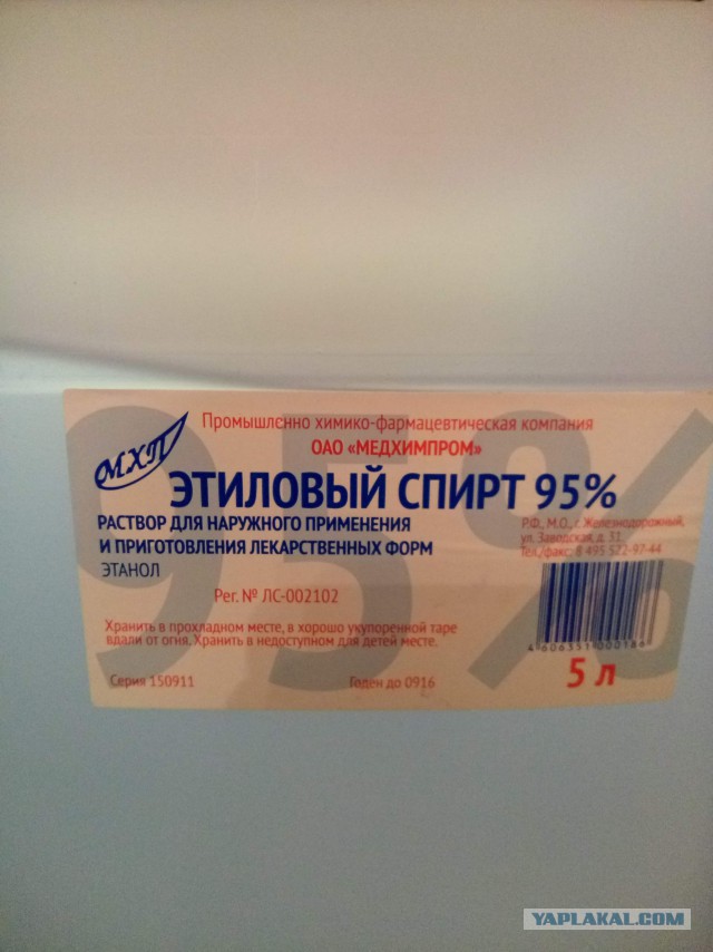 Господа, пейте спирт !