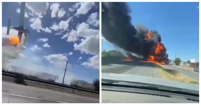 Легкомоторный самолет потерпел крушение в Чили прямо на трассе