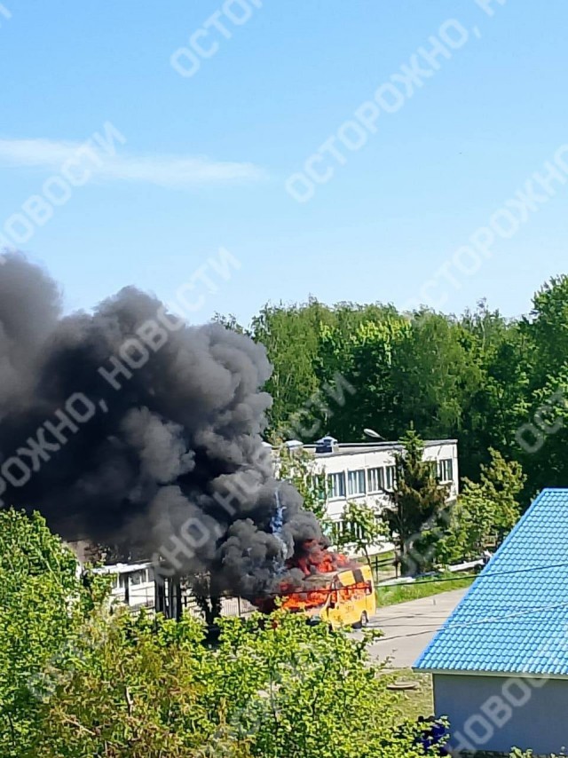 Детский автобус взорвался в Подмосковье