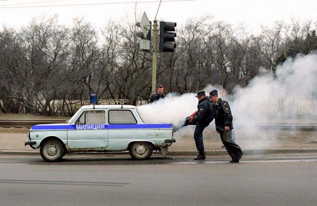 Фотожаба: запорожец и милиция