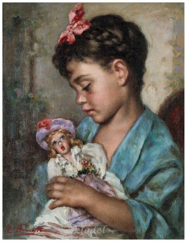 Живопись. Девочки и куклы