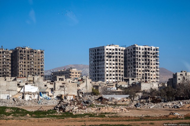 Сирия, разрушенная войной: Дамаск и Хомс