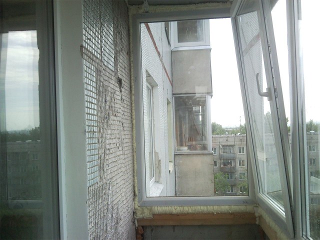 Ремонт балкона.