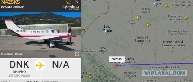 Украину начали массово покидать частные самолеты