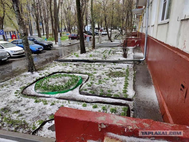 4 мая — в Москве идёт снег (а местами и град)