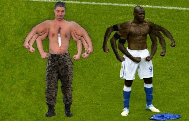 Фотожаба "Грозный пузан"