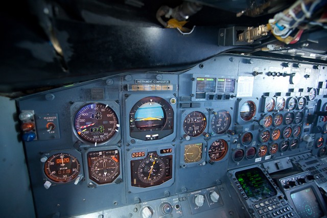 В кабине Боинга-737