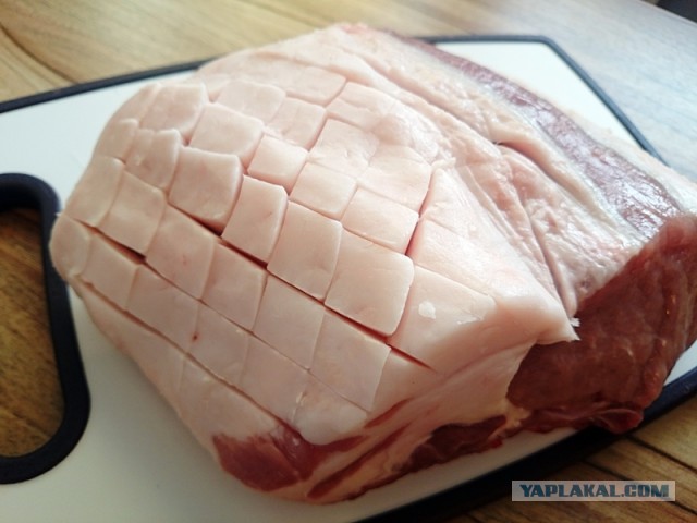 Свинина в горячем маринаде, с картохой и горохой