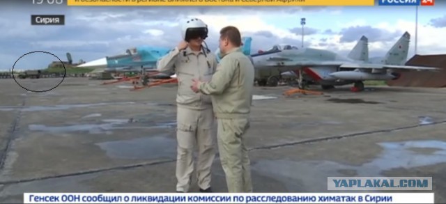 Самолеты ВКС России после минометного обстрела авиабазы Хмеймим в Сирии