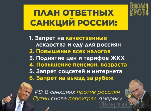 Лавров знает, чем ответить на санкции США?