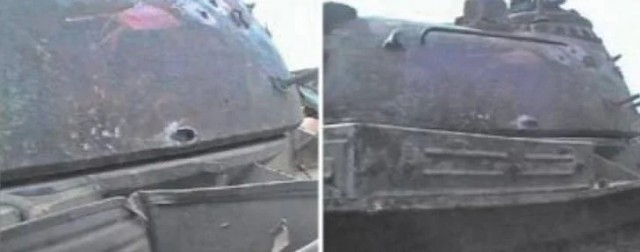 Обстрел танка Т-54/55 кумулятивными снарядами из гранатометов, ракетных комплексов и САУ