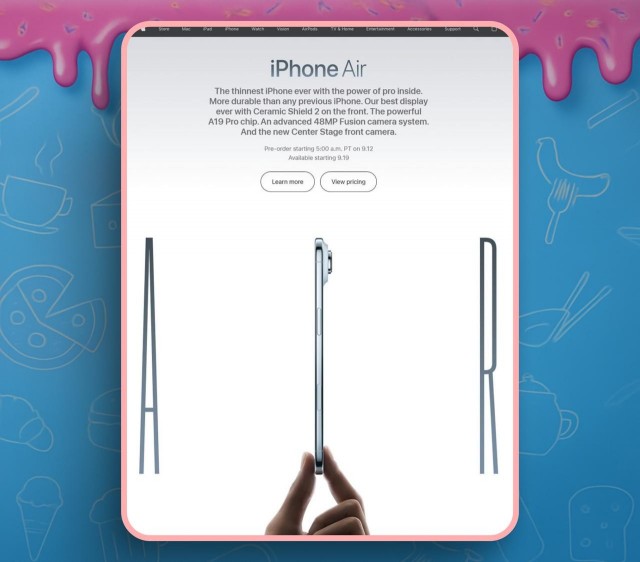 Анекдот дня: Apple изменила рекламу нового iPhone Air