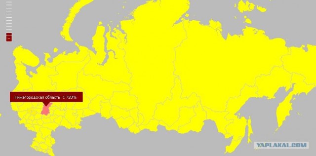 Яндекс: Популярность слова на карте