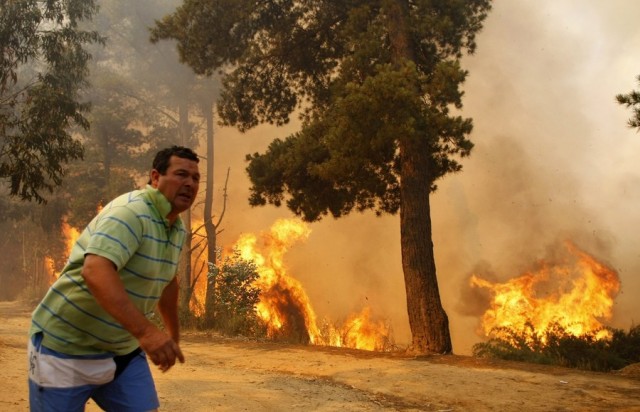 Огненная стихия в Чили
