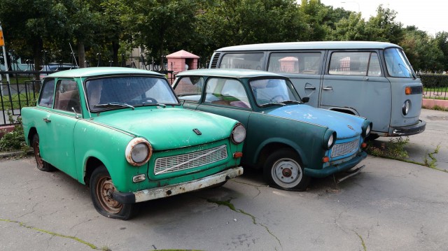 Trabant abandoned