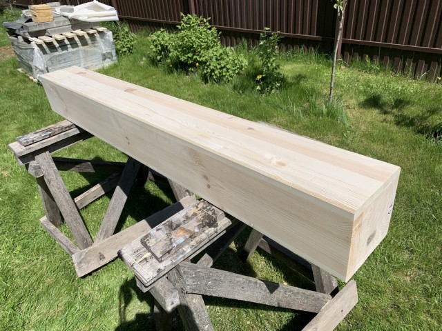 Навес для авто из бруса своими руками