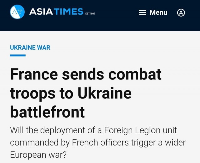 Солдаты французского Иностранного легиона официально направлены для участия в боевых действиях на Украине