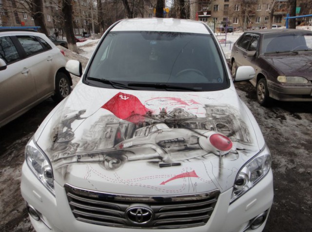 Ватник, наклейка на авто