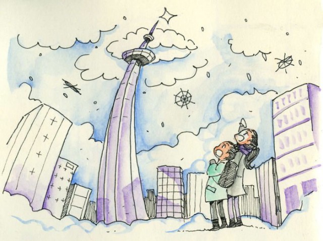 Итальянец прилетел в Торонто на первое свидание, и нарисовал об этом крутой комикс