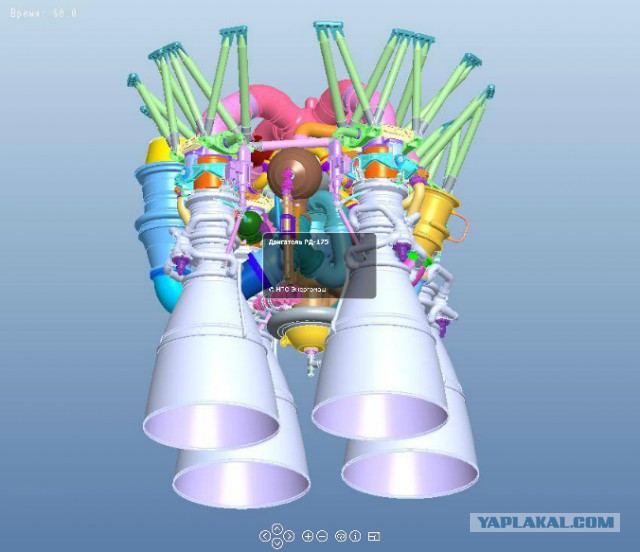 «Роскосмос» показал на видео ракетный «царь-двигатель»