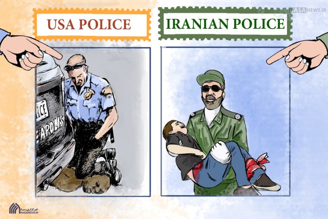 Протесты и погромы в США в зарубежной карикатуре