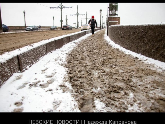 Зима в Санкт-Петербург опять пришла внезапно