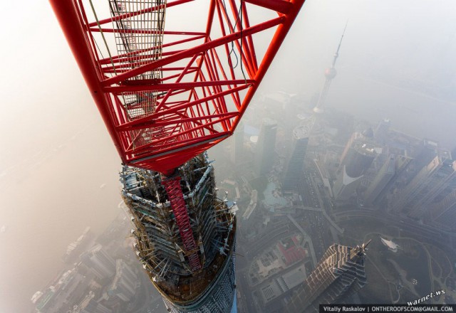 Shanghai Tower (650 meters).