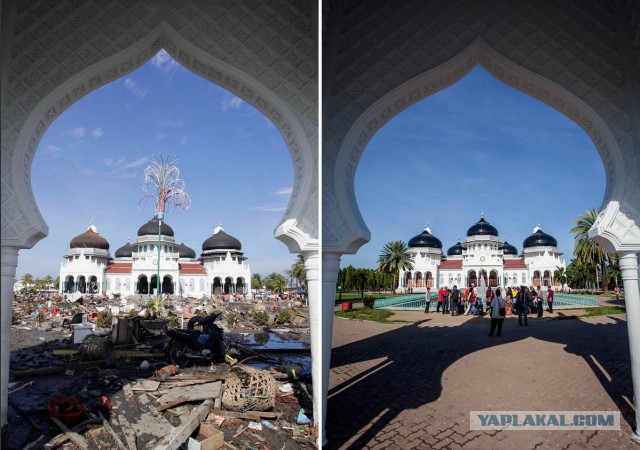 10 лет спустя цунами: фото восстановления Индонези