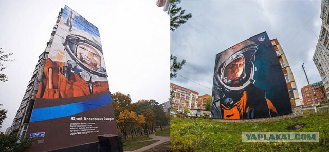 Граффити стрит-арт художников HoodGraff в Санкт-Петербурге