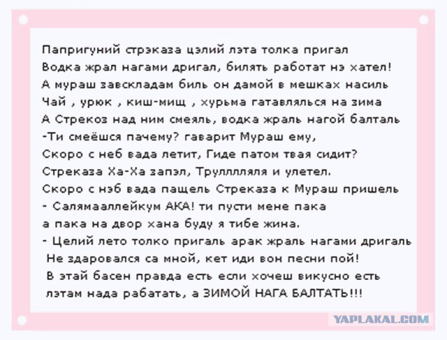 Стрекоза и муравей грузинская