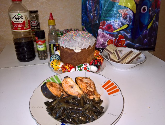 Папоротник Осмунда с мясом