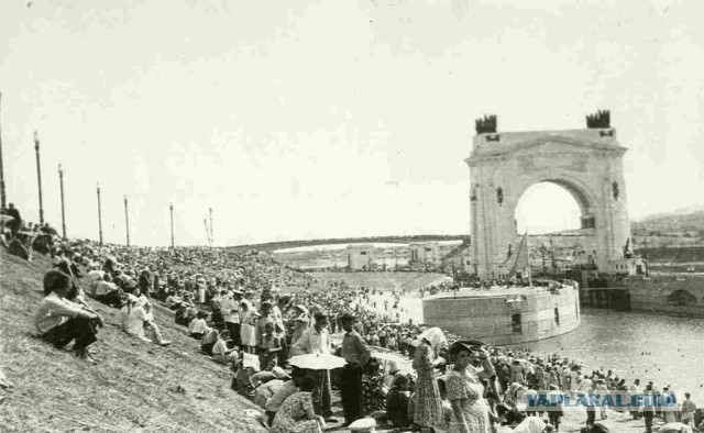 Волго-Донской судоходный канал. Фотографии строительства 1950-е.