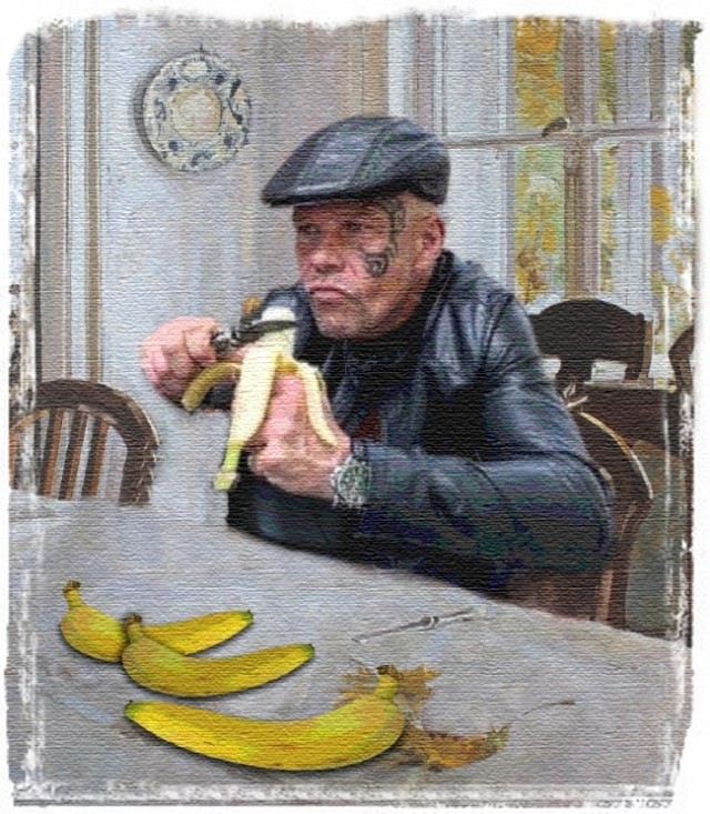 Фотожаба. На кортах и с бананом