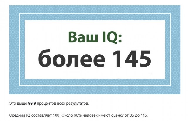 А какой у Вас IQ?