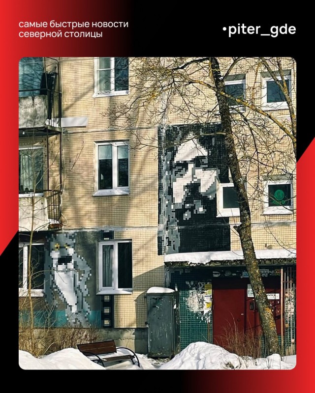 Легенды рока появились на стенах домов в посёлке Елизаветино в Ленобласти