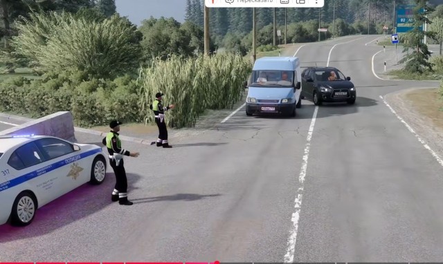 Девушка отказалась выезжать на встречку из-за подозрительной фуры на дороге
