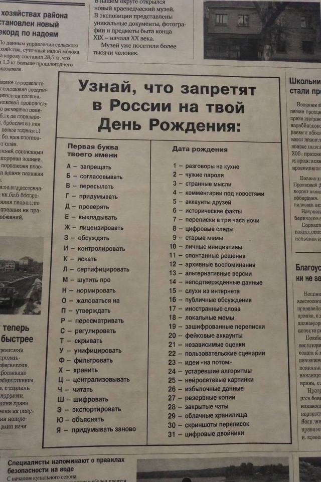 Что запретят в России на твой день рождения
