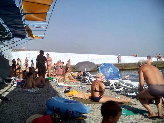 На море в сентябре.