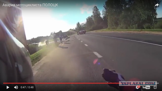 Пассажирка мотоцикла скончалась от травм, полученных в страшном ДТП под Полоцком