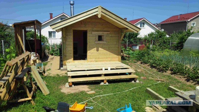 Сборка каркасной бани
