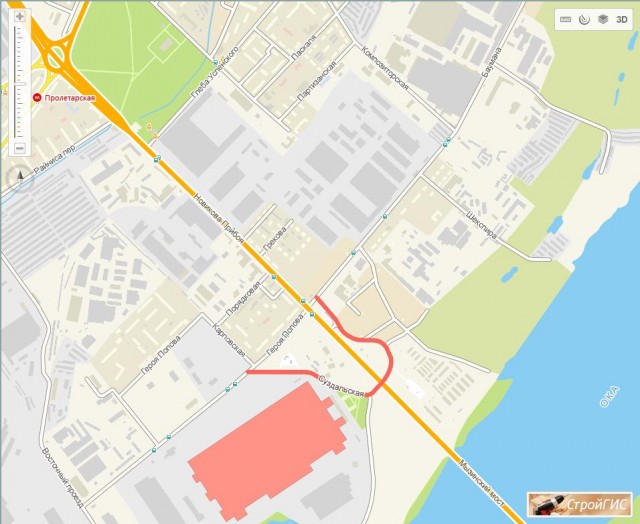 Жители улицы установили шлагбаум