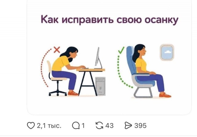 Хорошая рекомендация по осанке